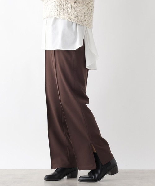 LEPSIM（レプシィム）の「TRスリットストレートパンツ　184045（その他パンツ・レディース・アイボリー/グレー/ブラック/ブラウン・LARGE/SMALL/MEDIUM）」の2枚目の写真