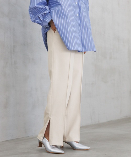 LEPSIM（レプシィム）の「TRスリットストレートパンツ　184045（その他パンツ・レディース・アイボリー/グレー/ブラック/ブラウン・LARGE/SMALL/MEDIUM）」の3枚目の写真