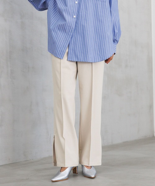 LEPSIM（レプシィム）の「TRスリットストレートパンツ　184045（その他パンツ・レディース・アイボリー/グレー/ブラック/ブラウン・LARGE/SMALL/MEDIUM）」の5枚目の写真