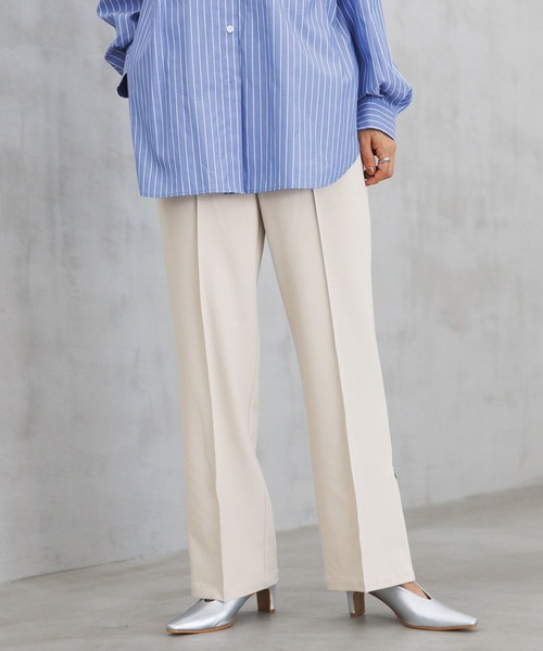 LEPSIM（レプシィム）の「TRスリットストレートパンツ　184045（その他パンツ・レディース・アイボリー/グレー/ブラック/ブラウン・LARGE/SMALL/MEDIUM）」の7枚目の写真