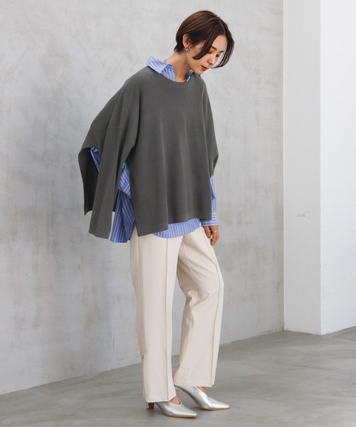 LEPSIM（レプシィム）の「TRスリットストレートパンツ　184045（その他パンツ・レディース・アイボリー/グレー/ブラック/ブラウン・LARGE/SMALL/MEDIUM）」の13枚目の写真