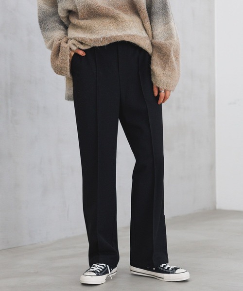 ＊新品・未使用＊【LILYBROWN】スリットストレートパンツ〖M〗 LILY BROWN（リリーブラウン）の「スリットストレートパンツ