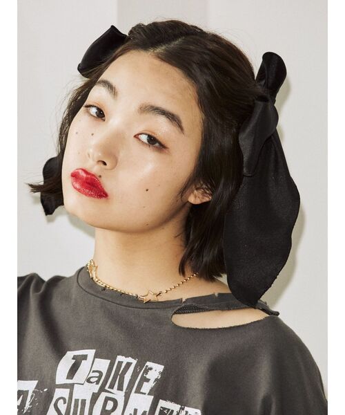 jouetie(ジュエティ)の「BIGリボンヘアバレッタ(バレッタ/ヘアクリップ・レディース・ブラック・FREE)」の5枚目の写真