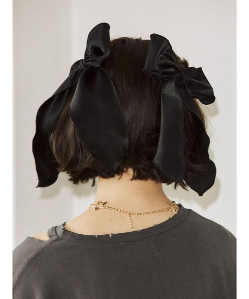 jouetie(ジュエティ)の「BIGリボンヘアバレッタ(バレッタ/ヘアクリップ・レディース・ブラック・FREE)」の7枚目の写真