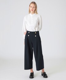 BLUE LABEL　CRESTBRLDGE ウールライクツイルガウチョパンツ ファインツイルストレッチガウチョパンツ（パンツ）｜BLUE LABEL