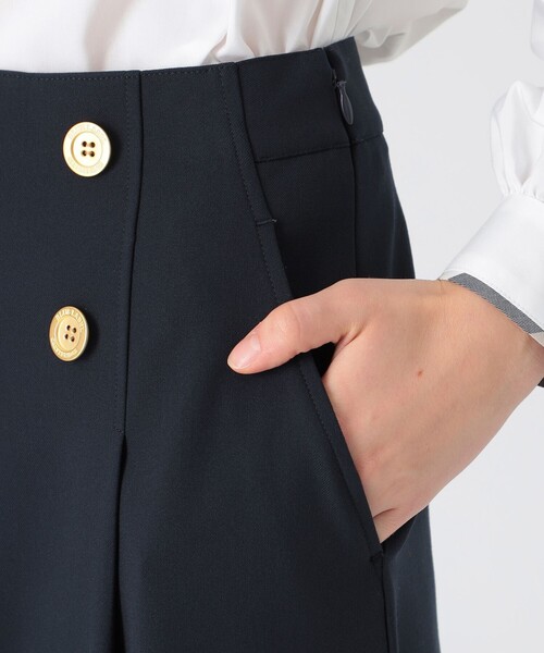BLUE LABEL　CRESTBRLDGE ウールライクツイルガウチョパンツ BLUE LABEL CRESTBRLDGE ウールライクツイルガウチョパンツ