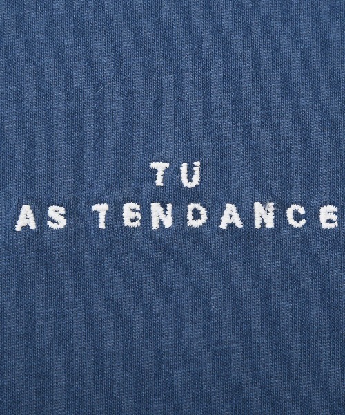 LUXSTYLE(ラグスタイル)の「TRAP/U(トラップユー)天竺刺繍ロゴロンT(Tシャツ/カットソー・メンズ・ブラック/ホワイト・L/M)」の10枚目の写真