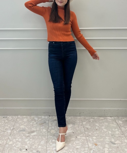 EIMY ISTOIRE（エイミーイストワール）の「ミニボトルリブニット（ニット/セーター・レディース・ピンクベージュ/ブラック/ブラウン/ホワイト/オレンジ/ラベンダー/ワインレッド/ブルー/グレー/ベージュ・FREE）」の14枚目の写真