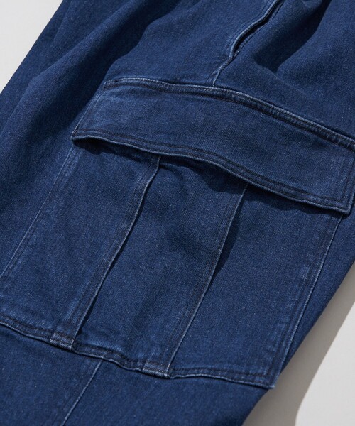 FREAK'S STORE(フリークスストア)の「限定展開 スリムフィット カーゴ ジョガーパンツ/ストレッチツイル/デニム(カーゴパンツ・メンズ・ベージュ/ブラック/オリーブ/ネイビー/チャコールグレー/ブルー・MEDIUM/LARGE/SMALL)」の13枚目の写真
