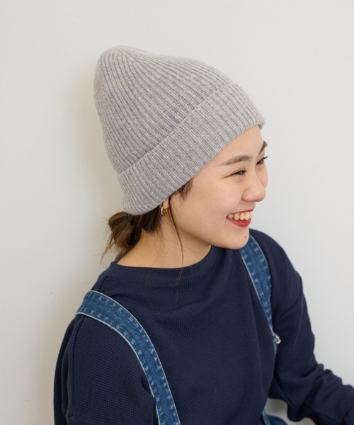 JOURNAL STANDARD relume(ジャーナルスタンダード レリューム)の「【COSY/コージー】Rib Cap:ニットキャップ(ニットキャップ/ビーニー・レディース・グレー/ブラック/ベージュ/レッド・FREE)」の7枚目の写真