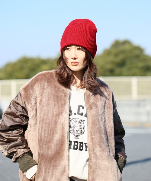 JOURNAL STANDARD relume(ジャーナルスタンダード レリューム)の「【COSY/コージー】Rib Cap:ニットキャップ(ニットキャップ/ビーニー・レディース・グレー/ブラック/ベージュ/レッド・FREE)」の14枚目の写真