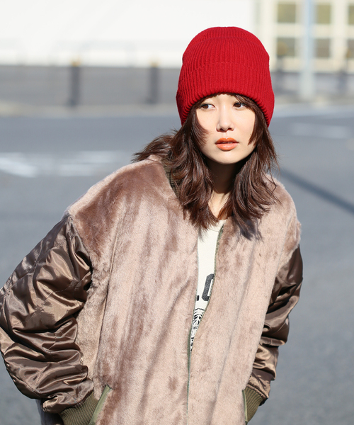 JOURNAL STANDARD relume(ジャーナルスタンダード レリューム)の「【COSY/コージー】Rib Cap:ニットキャップ(ニットキャップ/ビーニー・レディース・グレー/ブラック/ベージュ/レッド・FREE)」の15枚目の写真