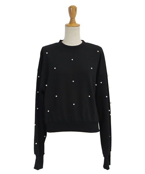BLUEEAST（ブルーイースト）の「パール付きスウェット（スウェット・レディース・ホワイト/ピンク/ブラック/ネイビー/モカ/グレー・MEDIUM）」の21枚目の写真
