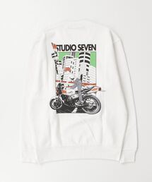 日本製 STUDIO SEVEN sKetChbo0ok3 別注 スウェット L STUDIO SEVEN sKetChboOok3 スウェットトレーナー