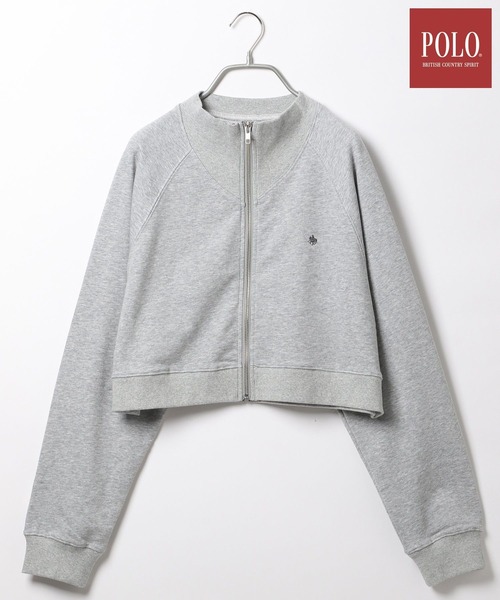 Heather（ヘザー）の「【POLO BCS(ポロ・ビーシーエス)】フルZIP裏毛スウェット  975492（スウェット・レディース・アイボリー/グレー・FREE）」の2枚目の写真