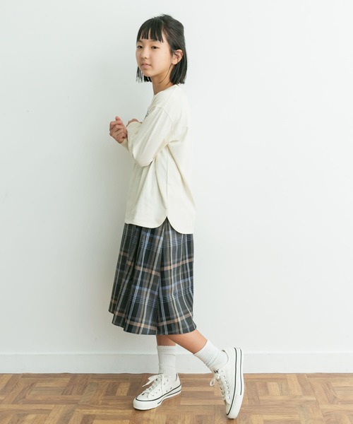 URBAN RESEARCH DOORS(アーバンリサーチドアーズ)の「『親子リンク』カラーチェックスカート(KIDS)(スカート・キッズ・オレンジ系その他/グレー系その他・150)」の12枚目の写真