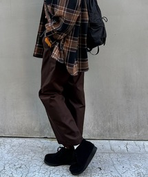 ハイウエストセンタープレスチノロングパンツ