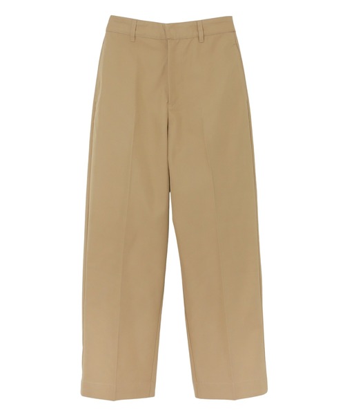 andme（アンドミー）の「ハイウエストセンタープレスチノロングパンツ（チノパンツ・レディース・アイボリー/ブラウン/ブラック/ベージュ・M/L）」の14枚目の写真