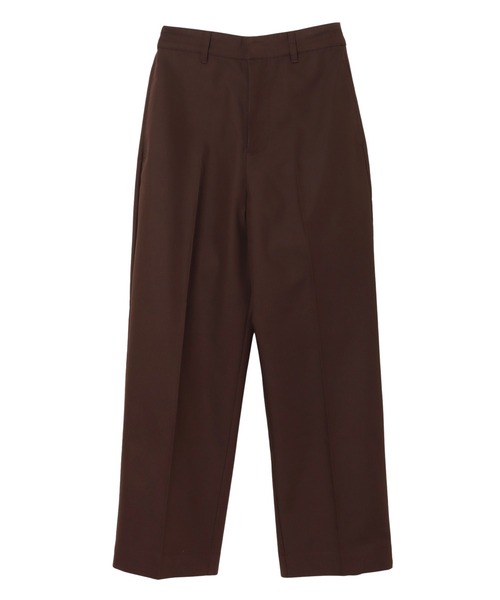 andme（アンドミー）の「ハイウエストセンタープレスチノロングパンツ（チノパンツ・レディース・アイボリー/ブラウン/ブラック/ベージュ・M/L）」の15枚目の写真