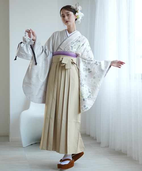 袴セット ひよこ商店 半身（着物）｜utatane（ウタタネ）の