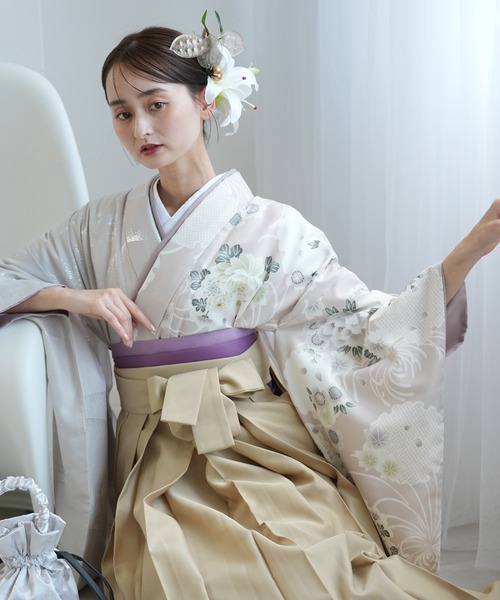 utatane（ウタタネ）の「袴セット ひよこ商店 半身（着物）」 - WEAR