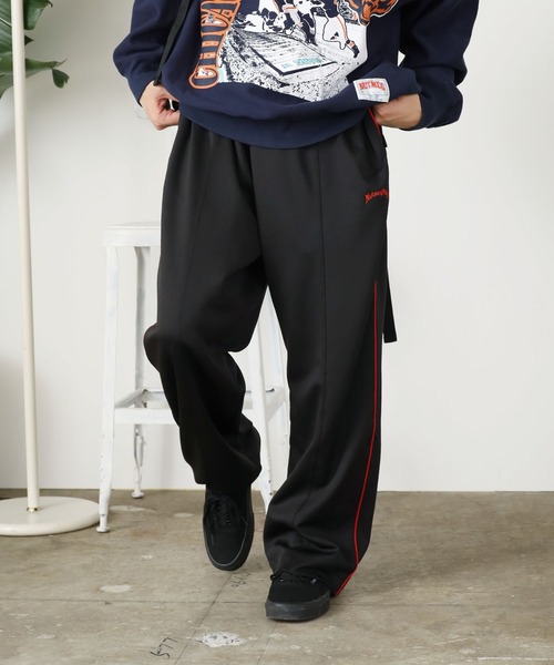 NutmegMills(ナツメグミルズ)の「NUTMEG MILLS/ナツメグミルズ TRACK PANTS トラックパンツ(その他パンツ・メンズ・ブラック系1/ベージュ/パープル/ブラック・M/YOUTH/L)」の20枚目の写真