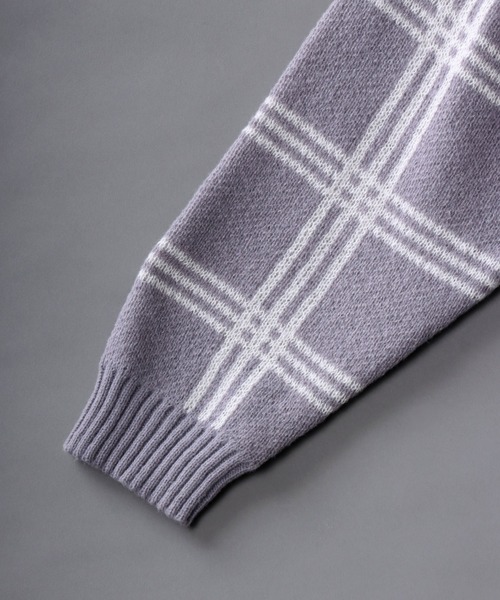 SITRY(シトリー)の「jacquard knitting cardigan/ジャガード ニット カーディガン/アーガイル/チェック/カーデ(カーディガン/ボレロ・メンズ・ブラック系その他/グレー系その他/グレー/ブラック・L/M)」の21枚目の写真