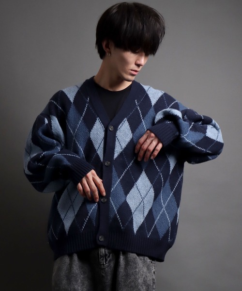 SITRY（シトリー）の「jacquard knitting cardigan/ジャガード