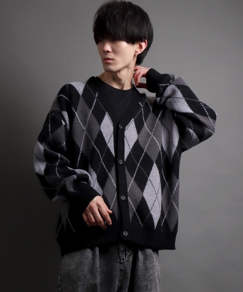 SITRY（シトリー）の「jacquard knitting cardigan/ジャガード
