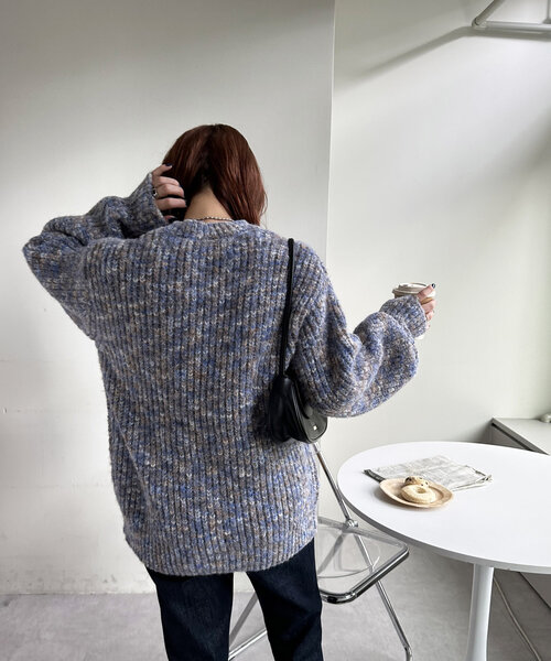 セール】【新色追加！/WEB限定】ふわふわ片畔ニット（ニット/セーター