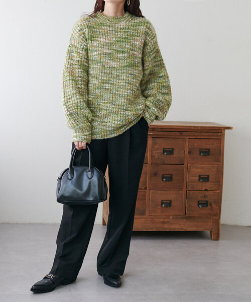 セール】【新色追加！/WEB限定】ふわふわ片畔ニット（ニット/セーター