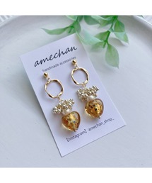 【amechan】Glass Heart(ピアス)(MA)