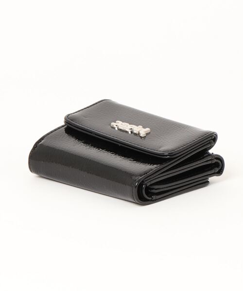 X-girl(エックスガール)の「【X-girl /エックスガール】 FAUX PATENT LEATHER MINI WALLET(財布・レディース・ブラック/ライトグリーン/オレンジ・FREE)」の4枚目の写真