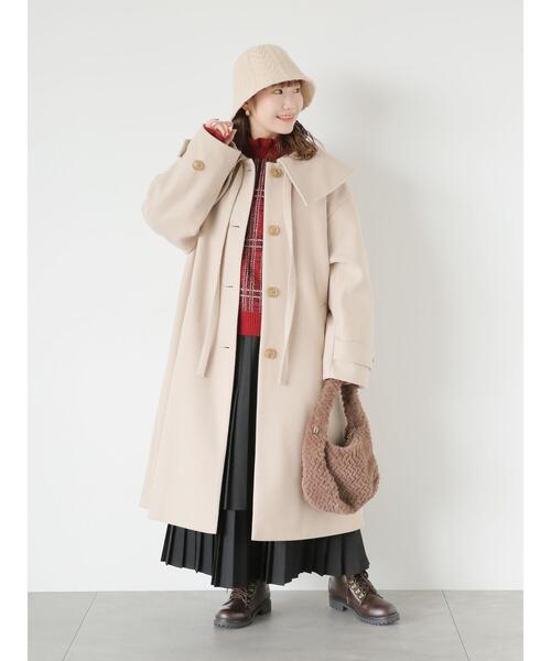 ehka sopo（エヘカソポ）の「ボアハーフムーンバッグ（ハンドバッグ・レディース・キナリ/モカ/グレー・F）」の8枚目の写真