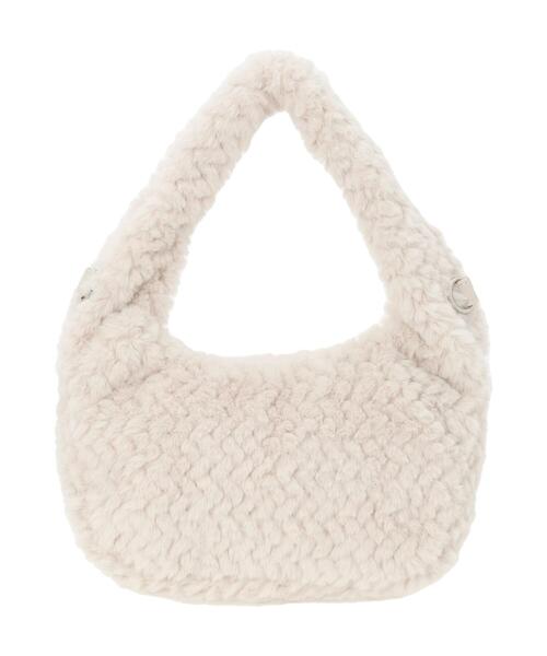 ehka sopo（エヘカソポ）の「ボアハーフムーンバッグ（ハンドバッグ・レディース・キナリ/モカ/グレー・F）」の17枚目の写真