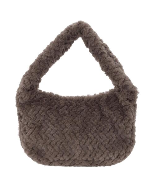 ehka sopo（エヘカソポ）の「ボアハーフムーンバッグ（ハンドバッグ・レディース・キナリ/モカ/グレー・F）」の19枚目の写真