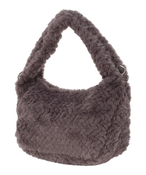 ehka sopo（エヘカソポ）の「ボアハーフムーンバッグ（ハンドバッグ・レディース・キナリ/モカ/グレー・F）」の20枚目の写真