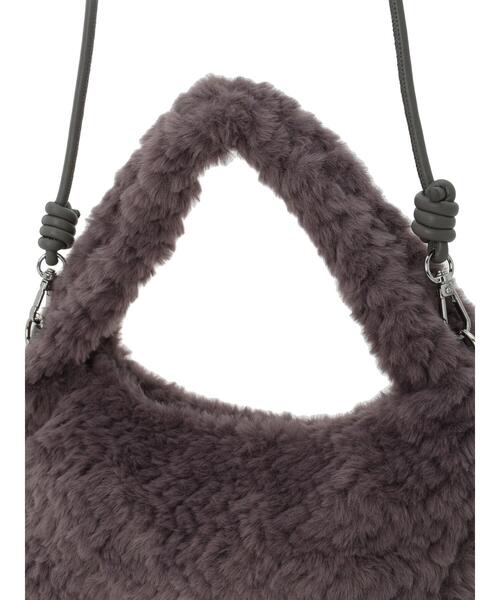 ehka sopo（エヘカソポ）の「ボアハーフムーンバッグ（ハンドバッグ・レディース・キナリ/モカ/グレー・F）」の22枚目の写真