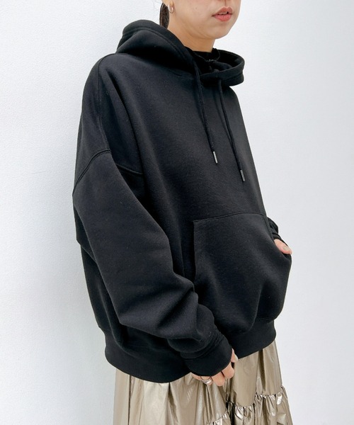 y/m（イム）の「裏起毛フーディー（パーカー・レディース・ブラック/グレー・FREE）」の18枚目の写真