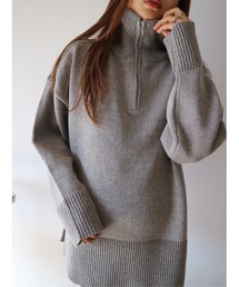 TRUNC | Half Zip Hether Knit(ニット/セーター)