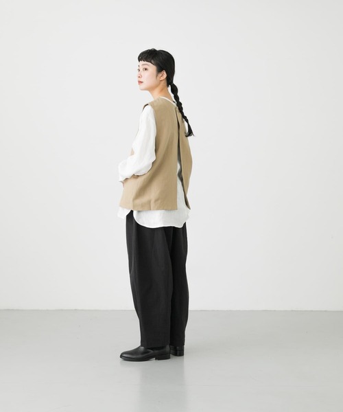 かぐれ（カグレ）の「コットンボリュームパンツ（その他パンツ・レディース・ブラック/アイボリー・FREE）」の20枚目の写真
