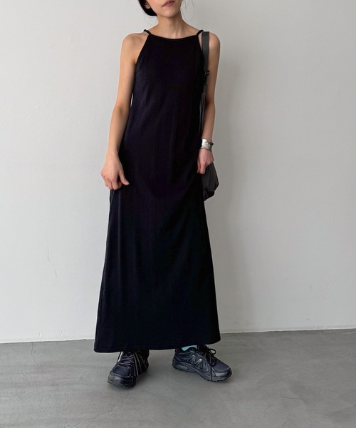 CANAL JEAN（キャナルジーン）の「Miller　カップ付きキャミワンピース（ワンピース・レディース・ブラック/ブルー系その他・ONE SIZE）」の5枚目の写真