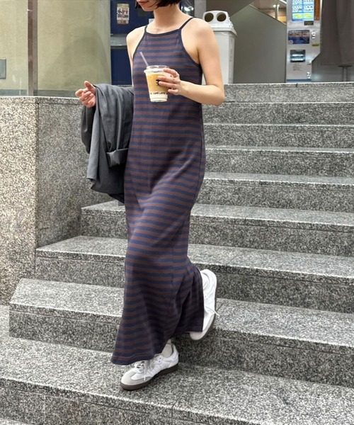 CANAL JEAN（キャナルジーン）の「Miller　カップ付きキャミワンピース（ワンピース・レディース・ブラック/ブルー系その他・ONE SIZE）」の17枚目の写真