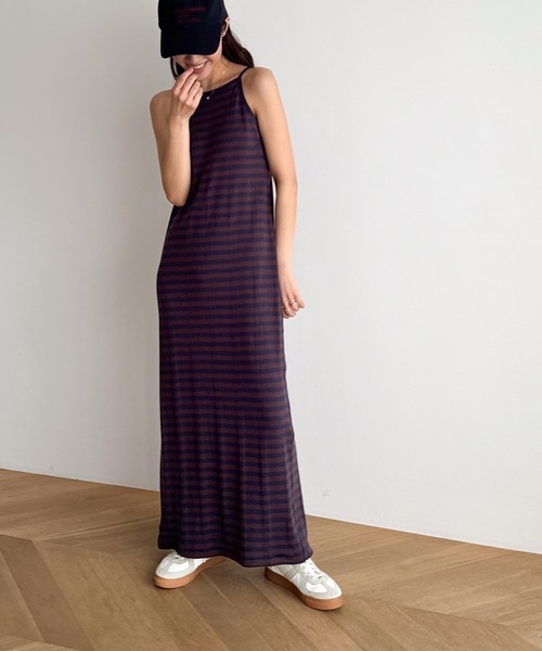 CANAL JEAN（キャナルジーン）の「Miller　カップ付きキャミワンピース（ワンピース・レディース・ブラック/ブルー系その他・ONE SIZE）」の18枚目の写真