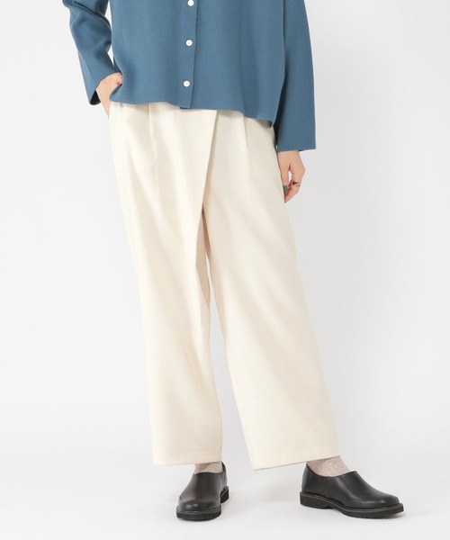 studio CLIP（スタディオクリップ）の「ラップ風パンツ（その他パンツ・レディース・アイボリー/モカ・MEDIUM/LARGE）」の5枚目の写真