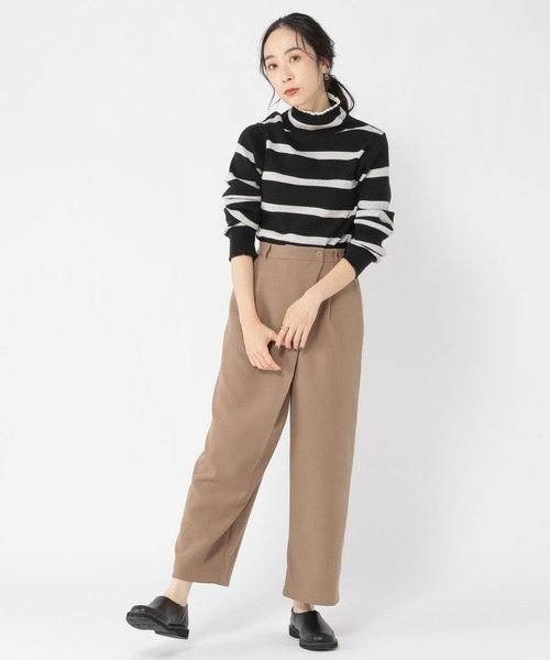 studio CLIP（スタディオクリップ）の「ラップ風パンツ（その他パンツ・レディース・アイボリー/モカ・MEDIUM/LARGE）」の7枚目の写真