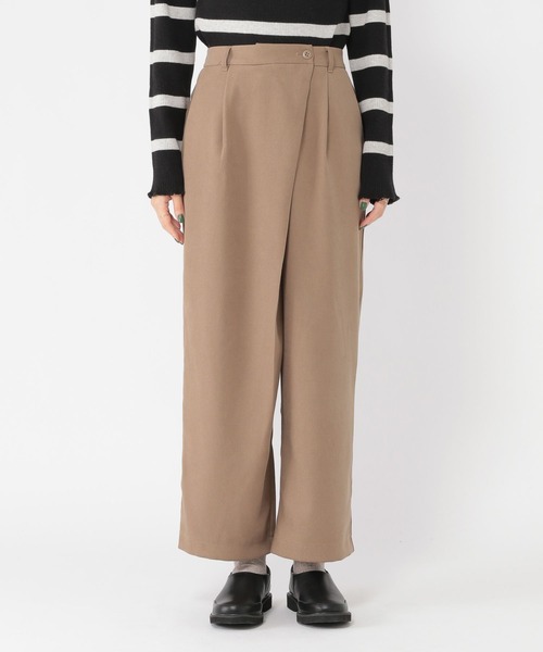 studio CLIP（スタディオクリップ）の「ラップ風パンツ（その他パンツ・レディース・アイボリー/モカ・MEDIUM/LARGE）」の9枚目の写真