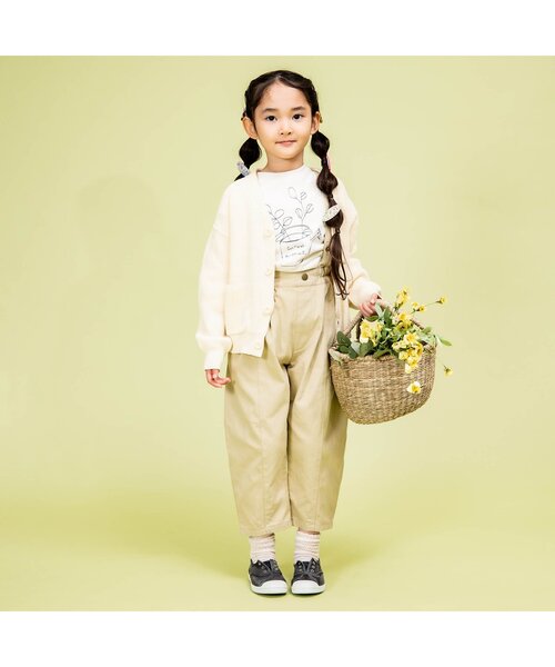 Ampersand（アンパサンド）の「premier スプリングニットカーディガン（カーディガン/ボレロ・キッズ・オフホワイト/イエロー/ブラック・120/110/130/140/90/100/70/80）」の9枚目の写真