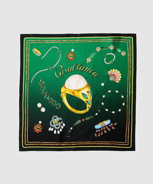 Casablanca（カサブランカ）の「SILK TWILL SILK TWILL SCARF MEDIUM