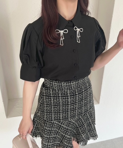 apres jour（アプレジュール）の「ツイードライクミニスカパン【ZOZOTOWN限定アイテム】（スカート・レディース・オフホワイト/ブラック・フリー/X-LARGE）」の21枚目の写真